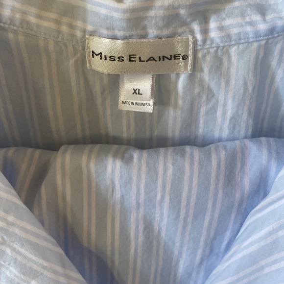 Miss Elaine 100% cotton PJ pajama 2 pieces size XL - Picture 2 of 4